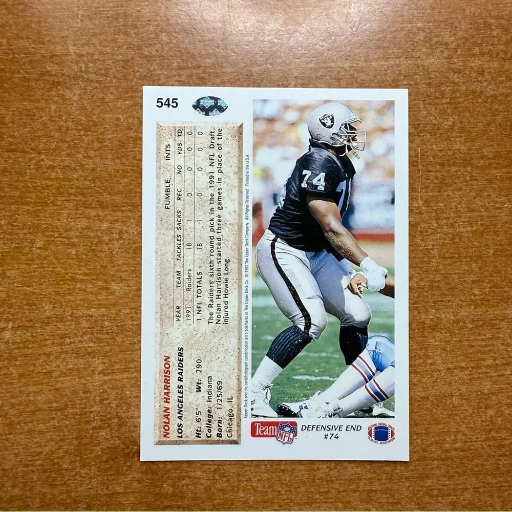 Nolan Harrison Raiders‎ Trading Card